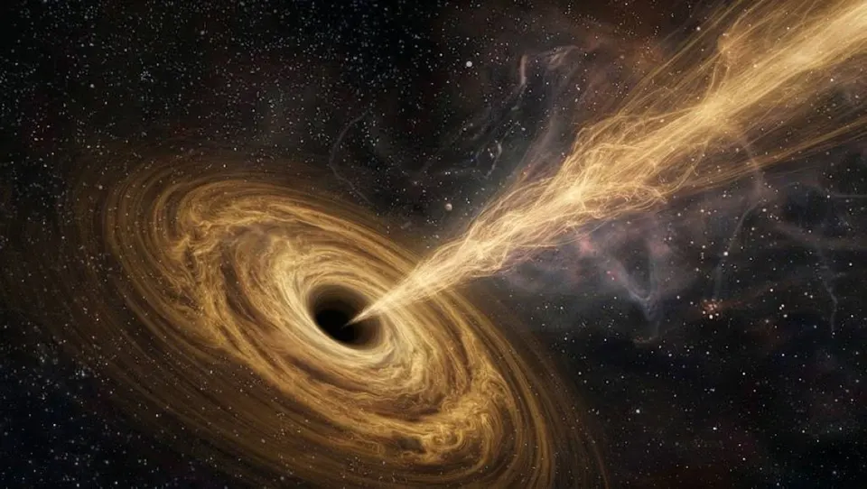 وحش هارب.. ثقب أسود يتجول خارج المجرة ويلتهم نجماً — A runaway monster... A black hole wanders outside the galaxy and swallows a star